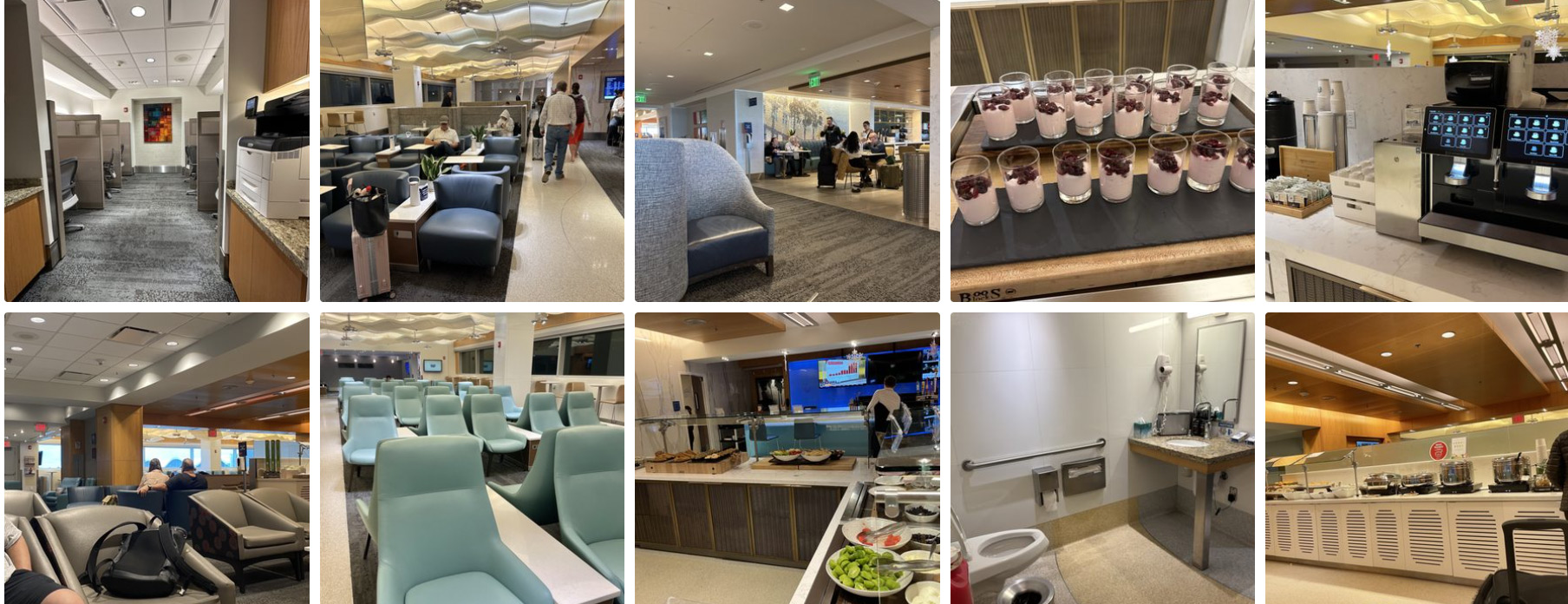 Delta Airlines Sky Club inside