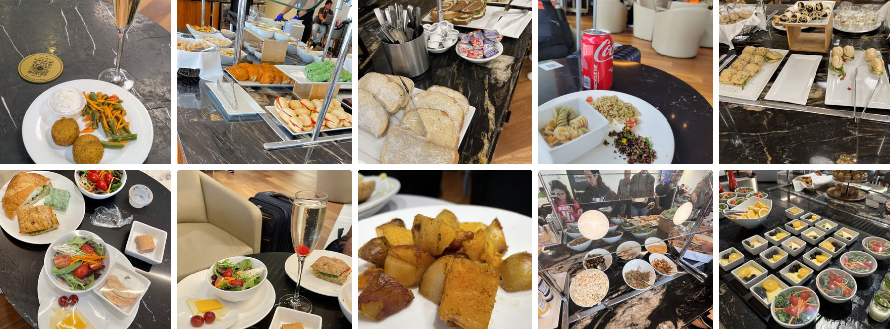 Turkish Airlines Lounge food
